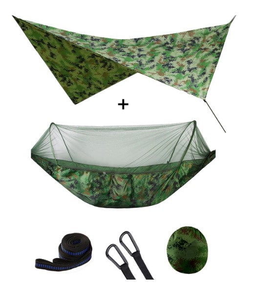Summit Style 3 in 1 Nature Mosquito Net Hammock with Canopy