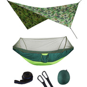 Summit Style 3 in 1 Nature Mosquito Net Hammock with Canopy: Camoflogue