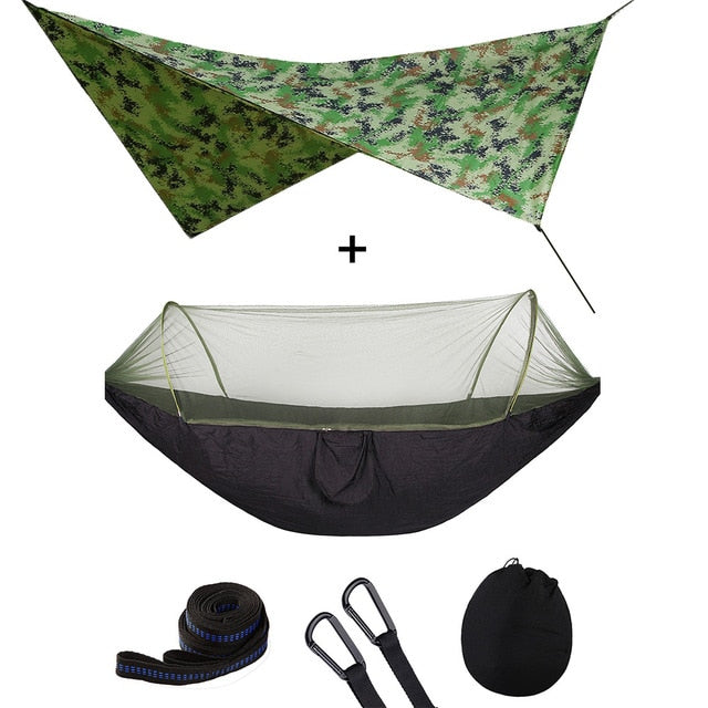 Summit Style 3 in 1 Nature Mosquito Net Hammock with Canopy: Camfologue