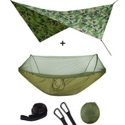 Summit Style 3 in 1 Nature Mosquito Net Hammock with Canopy: Camouflage