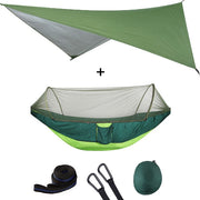 Summit Style 3 in 1 Nature Mosquito Net Hammock with Canopy: Green