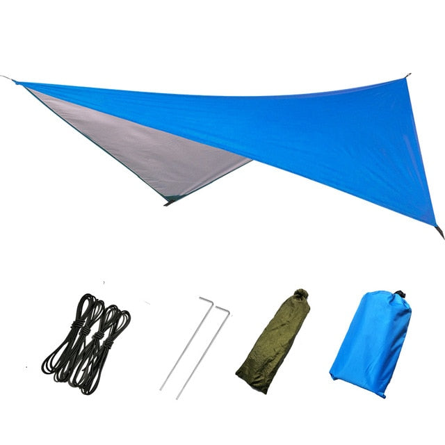 Summit Style 3 in 1 Nature Mosquito Net Hammock with Canopy: Blue
