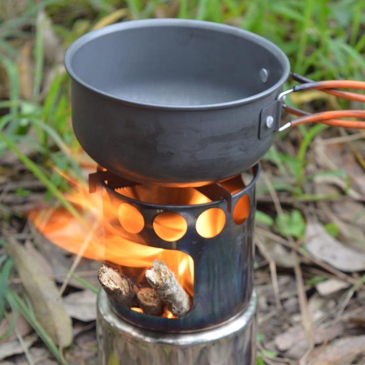 Portable Wood Burning Backpackers Stove
